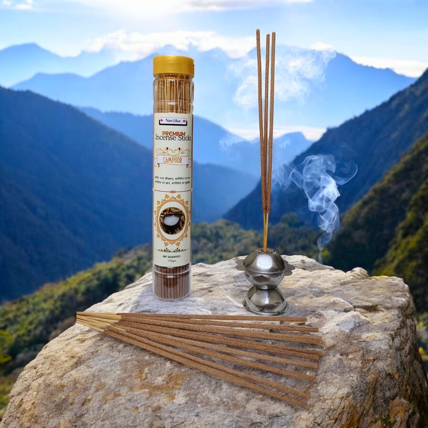 Dhoop Agarbatti Camphor- 100g, 50 Pieces in a Box