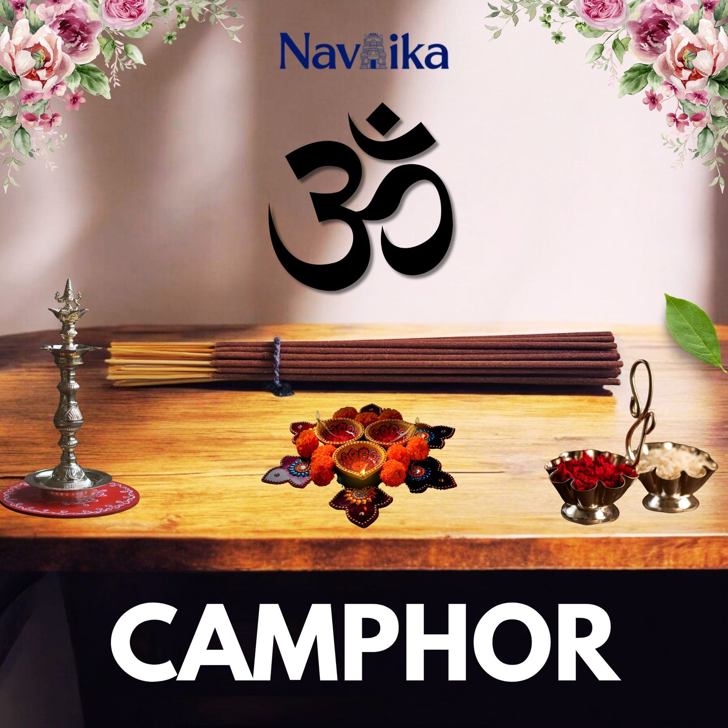 Dhoop Agarbatti Combo – Sandwood & Camphor and a Free Sandalwood Air Freshener 100ml