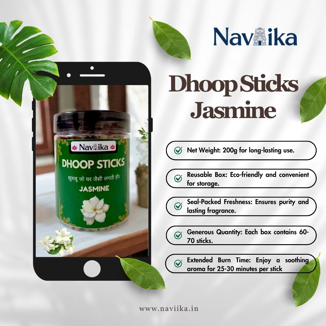 Dhoop Stick Jasmine and Lavender- Combo 400gm 60-70 Sticks in a Box