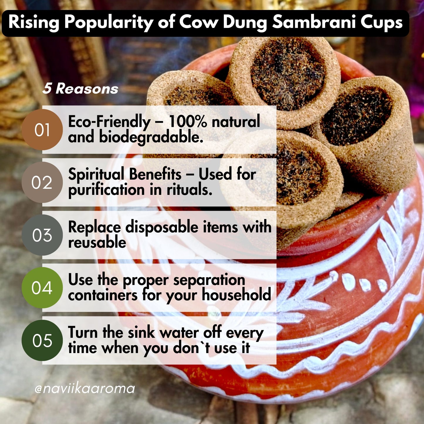 Sambrani Hawan Cups – 30 Cups in a Box