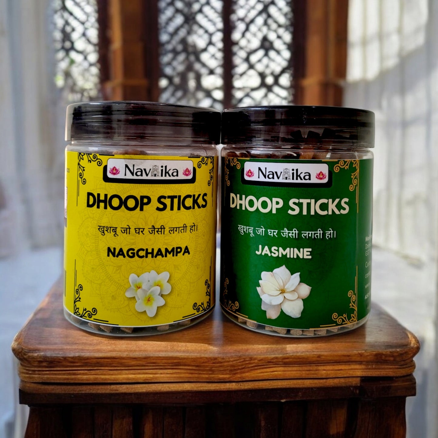 Dhoop Sticks Nagchampa and Kasturi- Jasmine 400gm 60-70 Sticks in a Box