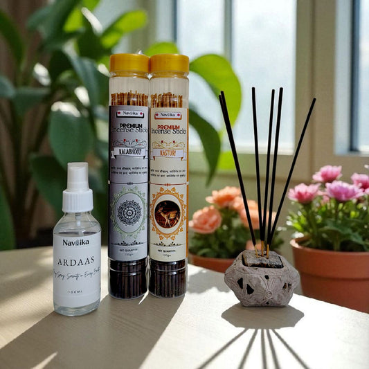 Dhoop Agarbatti Combo – Kasturi & Kalabhoot and a Free Ardaas Air Freshener 100ml